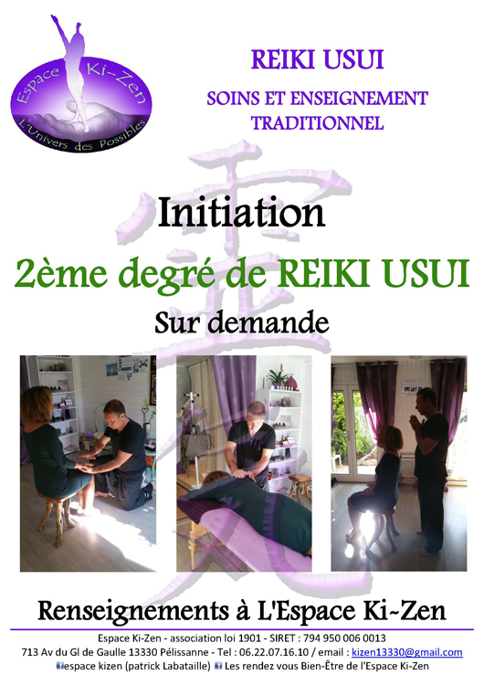 Enseignement 2eme Reiki Usui Aix en provence Salon de provence Lambesc Vitrolles Avignon PACA Bouches du rhone