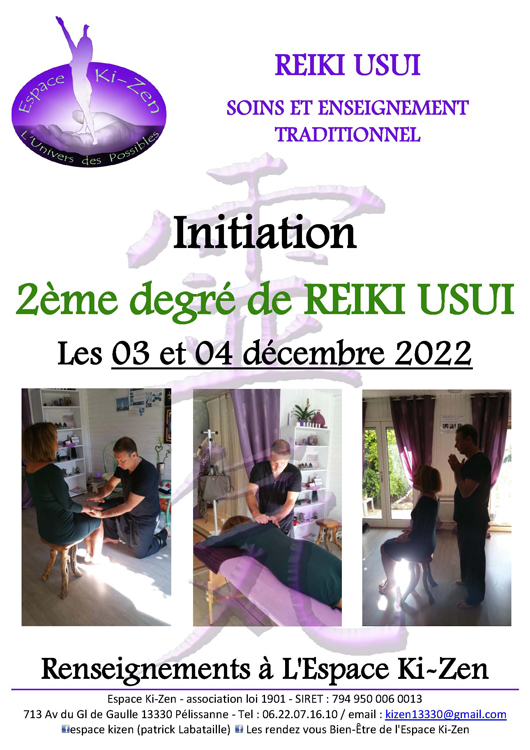 initiation 2eme degré Reiki Usui Aix en provence Salon de provence Lambesc Avignon